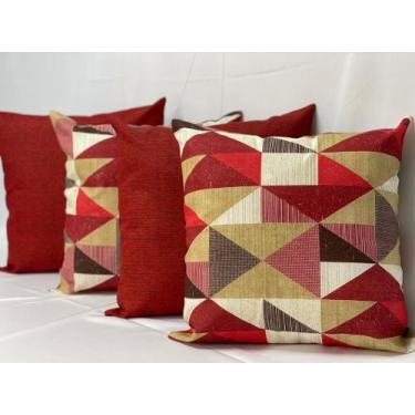Imagem de Kit C/ 4 Capas P/ Almofadas Decorativas Colorida 48x48 - JZ Enxovais ,