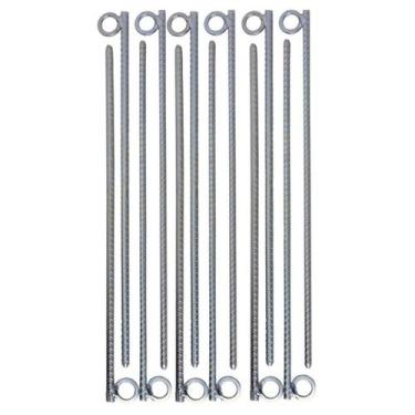 Imagem de Estaca para barraca camping12 unidades 30 cm aço ca-50 6mm - Riomar Eq