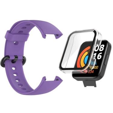 Imagem de Kit Pulseira + Full Case para Mi Watch 2 Lite - Estilo no Pulso, Roxo,
