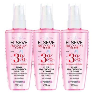 Imagem de Kit C3 Gloss Elixir Glycolic Sem Enxágue - L'oreal Paris - LOREAL