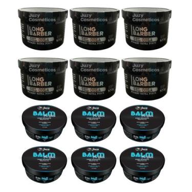 Imagem de 6 Balm Pós-barba Juca 100g+ Gel Ultra Fixação Long Barber 300g - Juca 