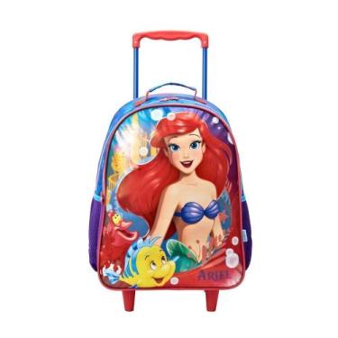 Imagem de Mochila de Rodinha Princesa Ariel Original Disney 13060 - Xeryus