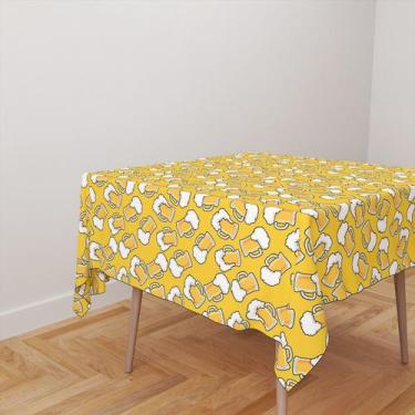 Imagem de Toalha De Mesa Quadrada 4 Lugares Tecido Oxford Cerveja Malte TL151 - 