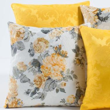 Imagem de Kit com 4 Almofadas Decorativas Lisa Estampada Sofá Sala - Angel Distr