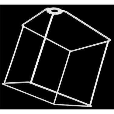 Imagem de Cupula de Aramado Cubo Branca Para Pendentes e Abajures - CM GLASS - C