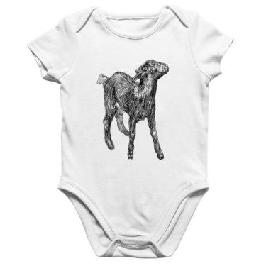 Imagem de Body Bebê Algodão Cabra - Foca na Moda, Branco, G