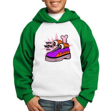 Imagem de Moletom Infantil Forever Cool - Foca na Moda, Branco, Verde, 14