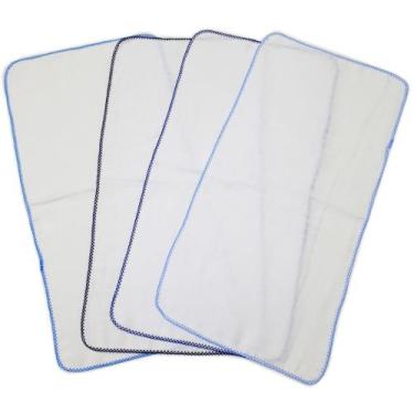 Imagem de 3 Fralda Quadriculada De Ombro 33x68cm Com Crochê - Dugu, Masculino 