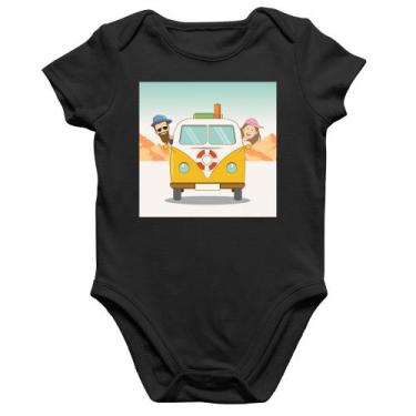 Imagem de Body Bebê Algodão Road Trip - Foca na Moda, Preto, P