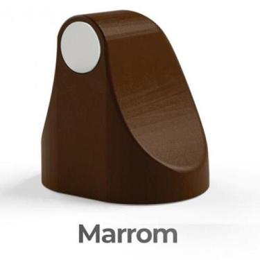 Imagem de Trava Porta Magnético Comfort Door Marrom Escuro 00054