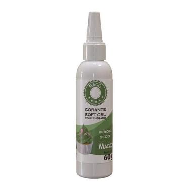 Imagem de Corante Soft Gel Verde Seco  - 1 Unidade - 60g - Mago -