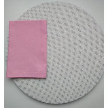 Imagem de Conjunto Capa de Sousplat + Guardanapo de Tricoline 100% Algodão 6 Un.