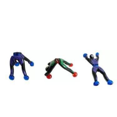 Imagem de Kit 3 Boneco Ninja Gruda Parede Homem Geleca Plástico - ToyKing - Toy 