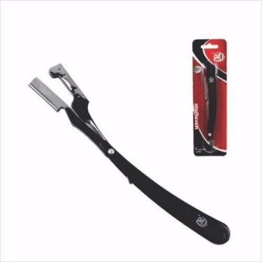 Imagem de Kit C/6 Navalha Navalhete Cabeleireiro Corte Barbeiro Inox Aparador Ba