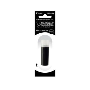 Imagem de Refil Para Marcador Pincel Quadro Branco Pilot WBS-VBM-B 5.5ml,  Preto