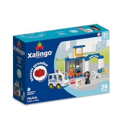 Imagem de Xalingo Blocos de Montar Polícia 36 Peças Grandes