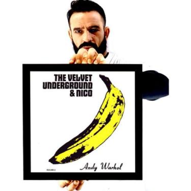 Imagem de Quadro Arte Capa Album The Velvet Underground & Nico 33x33cm - Fanarte