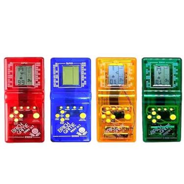 Imagem de Kit 4 Jogos Mini Game Clássico com Jogos Tetris Cobrinha Ping Pong Car