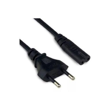 Imagem de Cabo De Força 2 Metros Bipolar Tv Monitor Ps3 Ps4 1,80 mts - TEBERA