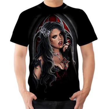 Imagem de Camiseta Camisa Ads Vampiro Vampira Morcego Terror Halloween - Fabriqu