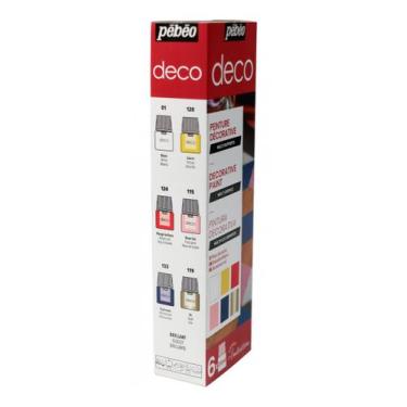 Imagem de Tinta Initia Deco Importada 6 Unidades Pebeo - Pébéo