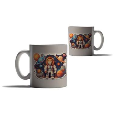 Imagem de Caneca Personalizada Presente Animais Astronautas Leão Rei - Enjoy Sho