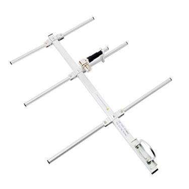 Imagem de HYS Antena UHF Yagi dobrável, antena externa de liga de alumínio de 70 cm 400-470 MHz, antena base GMRS de liga de alumínio para Yaesu Motorola Icom Kenwood Transceptor de rádio repetidor HT