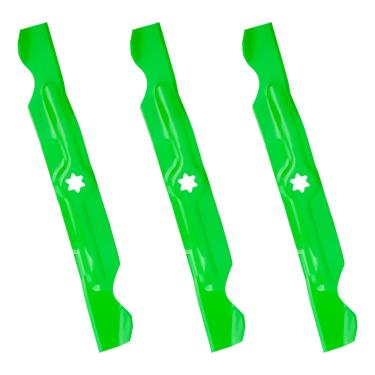 Imagem de Magorfas Lâminas de cortador de grama de alta elevação para 942-04053C 742-04053 942-04053 para Cub Cadet LGT-1050 LTX-1050KW RZT-50 ZTT50 i1050 Troy-Bilt Big Red Horse Mustang 50 XP, 3 peças