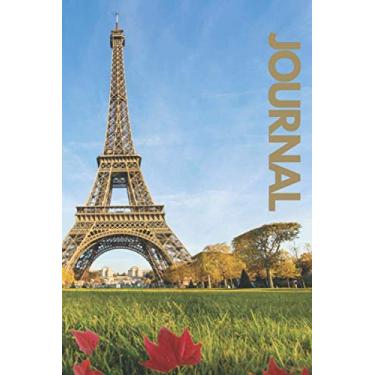 Imagem de Eiffel tower journal: Eiffel tower notebook,eiffel tower notepad,6" x 9" inch (15.24 x 22.86 cm) 110 lined pages: Paris journal notebook,paris ... for women,paris notebooks and journals