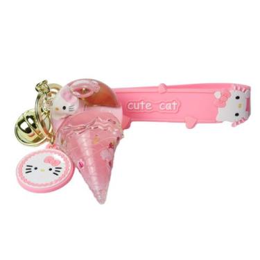 Imagem de Chaveiro para bolsa ou mochila de viagem hello - Malissima, Rosa