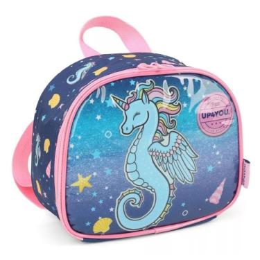 Imagem de Lancheira Escolar Up4you Petit Unicórnio Marinho Luxcel