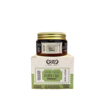 Imagem de Creme hidratante facial pepino 100g flora care - Flora pura