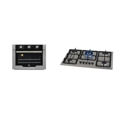 Imagem de Kit Fischer Coifa Embutir + Cooktop 5 Bocas