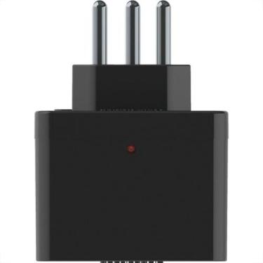 Imagem de Pino Protetor De Tensao Qualitronix 2 Polos + Terra 10A. Preto - Qpp03