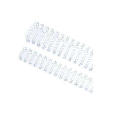 Imagem de Wire-o Garra Duplo Anel 5/16" para 50 fls A4 3x1 Branco 100 und - Lass