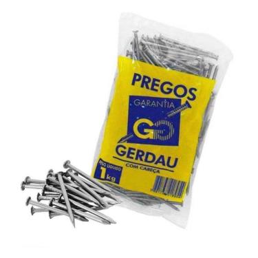 Imagem de Prego Polido 25X72 Com Cabeça Gerdau 1 Kg