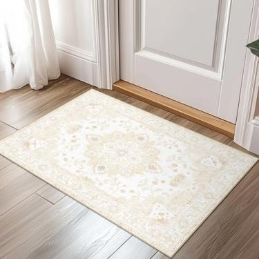 Imagem de CAPALOCA Tapetes laváveis à máquina, tapete de berçário, 5 x 7 cm, antiderrapante, repelente de água, estampa macia para quarto, decoração interna, creme para sala de jogos infantil