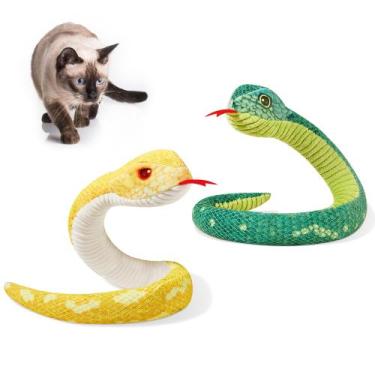 Imagem de Brinquedo para Gatos Potaroma Snake Catnip - 2 Unidades com 50cm e Som