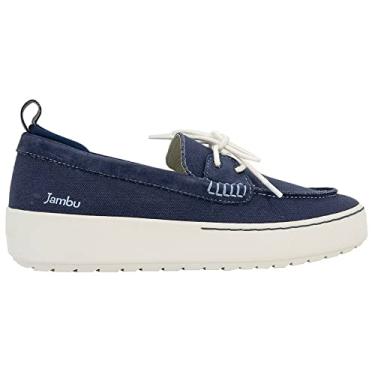 Imagem de Jambu Tênis feminino Colette casual - bege, Azul marino, 9.5