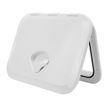 Imagem de Marinha Deck Escotilha Preto Retângulo Abds 10-5/8 X14-3/4 Polegadas Hatch Hatch Hatch Tampas para Iate Marinho RV Hatch de Barco Retângulo (Branco)