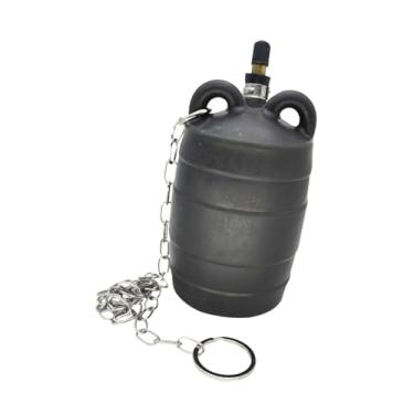 Imagem de IEUDNS Balão de plugue de tubo inflável, plugue de teste de encanamento pneumático com corrente com corrente e alça para o cano de drenagem de esgoto do, para Dn75