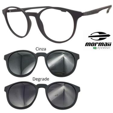 Imagem de Armação Grau Mormaii Swap 2 6071 Preto Fosco e 2 Clipons CD, Preto fos