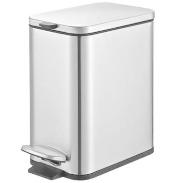 Imagem de Lixeira Retangular C/ Pedal e Balde 5L Em Aço Frame Brinox