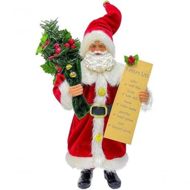 Imagem de Papai Noel 27cm Lista De Presentes Magizi