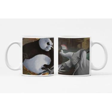Imagem de Caneca de Porcelana Desenho Kung Fu Personalizada Md8 - Like Geek