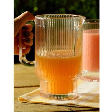 Imagem de Jarra De Água Suco Em Cristal De Chumbo 900ml Lines De Mesa - Wolff