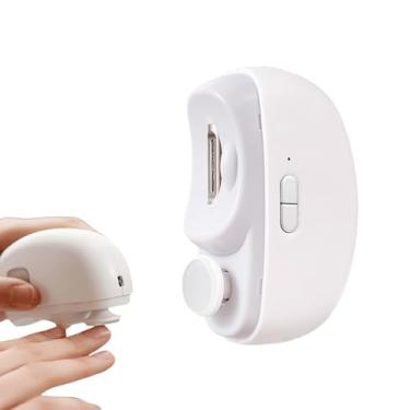 Imagem de 3 em 1 Clippers Electric Polling Automatic Nail Clipper,Electric Nail Trimmer com 2 Velocidades Adjustáveis,Electric Fingernail Clipper Toe Nail Cutter com Light Catcher (White)