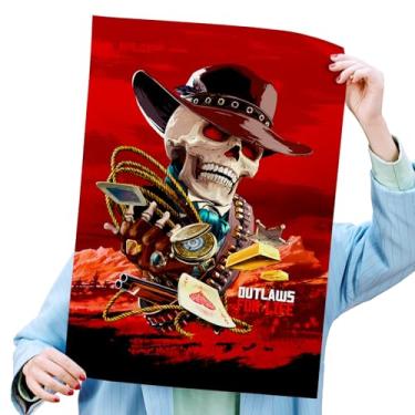 Imagem de Poster Autoadesivo 40x60cm Outlaws For Life Red Dead Redemption 2