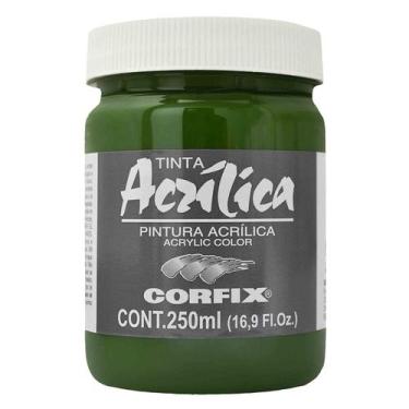 Imagem de Tinta Acrílica Corfix 250ml Verde Oliva 111 G1, 111 - VERDE OLIVA