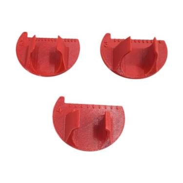 Imagem de ＡＷＨＡＯ 3pcs de medição de medidor de costura Conjunto de ferramentas, costura da régua de dedos, 2 mm, 3 mm ou 4 mm de suprimentos de medição de ponto, para, Vermelho